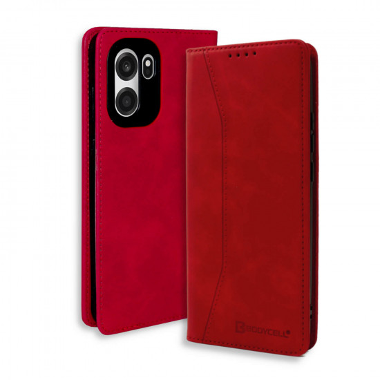 Bodycell Book Case Pu Leather OnePlus Nord CE6/Turbo 6V Red