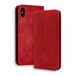 Bodycell Book Case Pu Leather iPhone X/XS Red