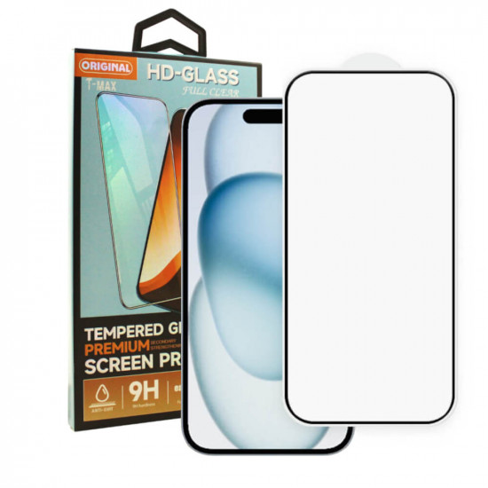 T-Max Full Face Temp.Glass For iPhone 16 Pro Max