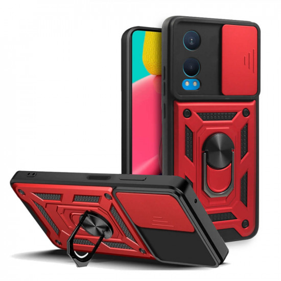 Bodycell Armor Slide Cover Case Oneplus Nord CE 4 Lite 5G Red