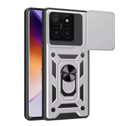 Bodycell Armor Slide Cover Case Xiaomi 14T 5G Silver