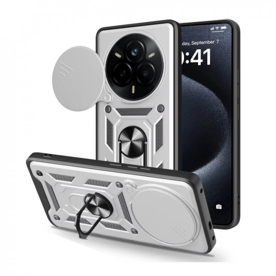 Bodycell Armor Slide Cover Case Realme 14 Pro Plus Silver
