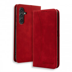 Bodycell Book Case Pu Leather Samsung S25 Plus 5G Red