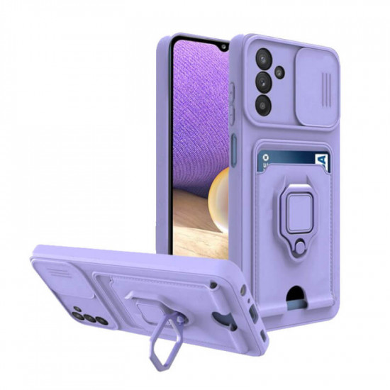 Bodycell Multifunction Case Με Κορδονι Samsung A36 Purple