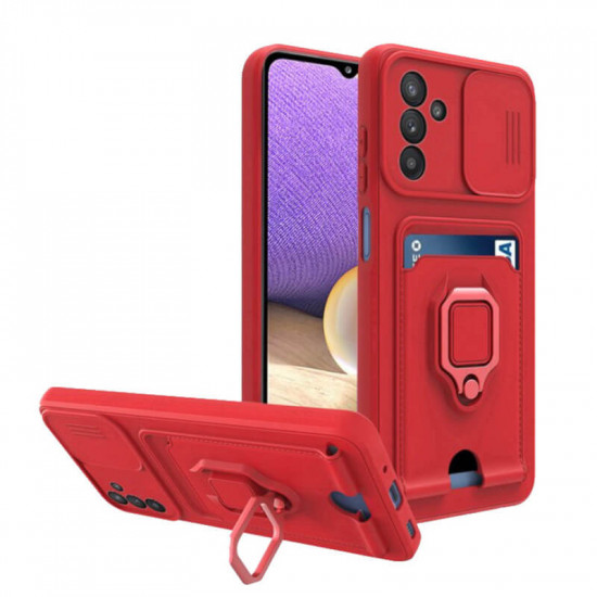 Bodycell Multifunction Case Με Κορδονι Samsung S24 FE Red