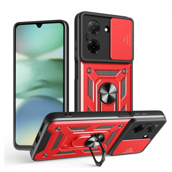 Bodycell Armor Slide Cover Case Xiaomi Redmi A5 4G Red