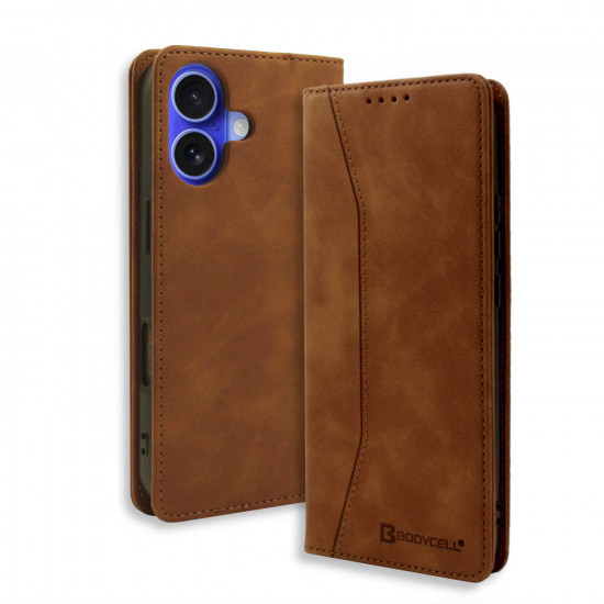 Bodycell Book Case Pu Leather iPhone 17  Brown