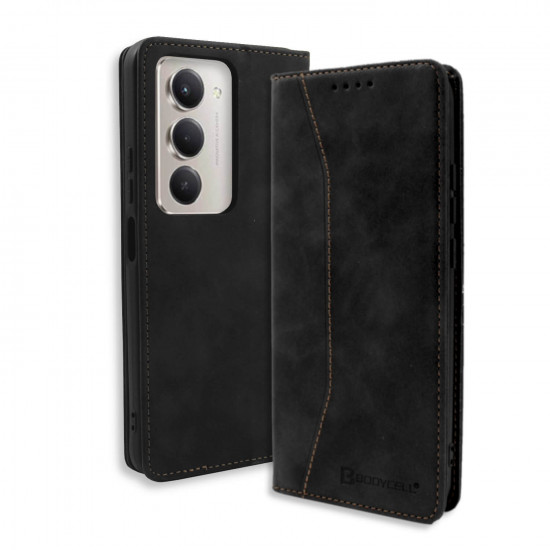 Bodycell Book Case Pu Leather Xiaomi Redmi 15 4G Black