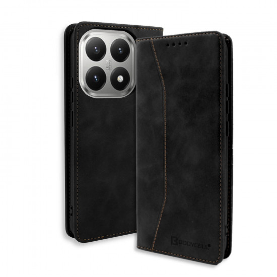 Bodycell Book Case Pu Leather Xiaomi 15T  Black