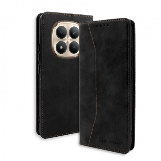 Bodycell Book Case Pu Leather Xiaomi Note 15 Pro 4G Black