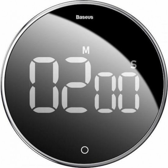 BASEUS HEYO ΧΡΟΝΟΜΕΤΡΟ ΑΝΤΙΣΤΡΟΦΗΣ ΜΕΤΡΗΣΗΣ ΚΟΥΖΙΝΑΣ, ΜΑΥΡΟ