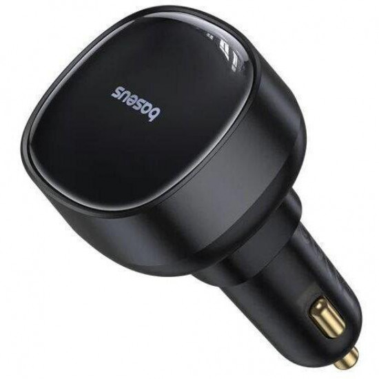 BASEUS ENJOYMENT PRO, ΦΟΡΤΙΣΤΗΣ ΑΥΤΟΚΙΝΗΤΟΥ, ΚΑΛΩΔΙΟ TYPE-C, 60W, ΜΑΥΡΟ
