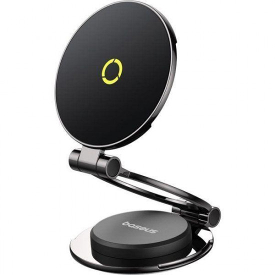 BASEUS MAGPRO SERIES II, ΜΑΓΝΗΤΙΚΗ ΒΑΣΗ ΑΥΤΟΚΙΝΗΤΟΥ, STICK-ON, 360° ΠΕΡΙΣΤΡΟΦΗ, ΚΟSMΙΚΟ ΜΑΥΡΟ