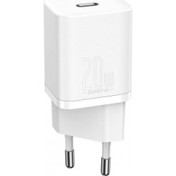 BASEUS SUPER SI ΦΟΡΤΙΣΤΗΣ ΓΡΗΓΟΡΗΣ ΦΟΡΤΙΣΗΣ, 20W, ΛΕΥΚΟΣ