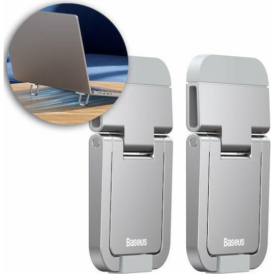 BASEUS SLIM, ΠΟΔΑΡΑΚΙΑ ΓΙΑ LAPTOP, 2 ΤΕΜΑΧΙΑ, ΑΣΗΜΙ