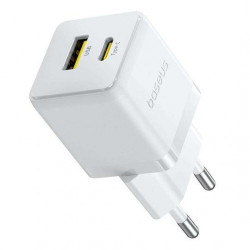BASEUS PALM ΦΟΡΤΙΣΤΗΣ ΓΡΗΓΟΡΗΣ ΦΟΡΤΙΣΗΣ, 2 ΘΥΡΕΣ, 30W, ΛΕΥΚΟΣ