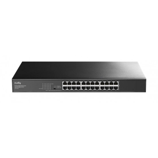 CUDY 24-PORT GIGABIT RACKMOUNT LIGHT MANAGED SWITCH