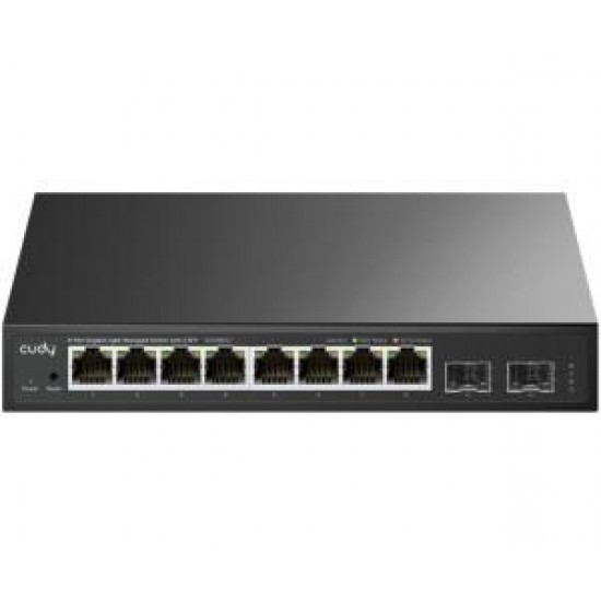 CUDY GS108ES2 8-PORT GIGABIT, ΜΕ 2 SFP, MANAGED DESKTOP SWITCH