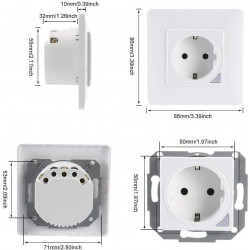 COOLSEER COL-WSP02WE ΕΞΥΠΝΗ ΠΡΙΖΑ ΤΟΙΧΟΥ ΣΟΥΚΟ, 16A, WIFI