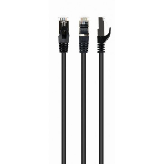 CABLEXPERT ΚΑΛΩΔΙΟ S/FTP CAT6A 0.5m, LSZH, ΜΑΥΡΟ