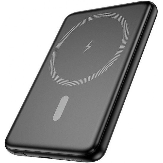 HOCO J140A TONY POWERBANK, PD20W, 5000MAH, MAGSAFE, ΜΑΥΡΟ