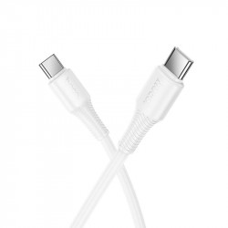 HOCO X120 BENEFICIO ΚΑΛΩΔΙΟ TYPE-C TO TYPE-C, 1m, 27W, ΛΕΥΚΟ