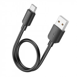 HOCO X96 ΚΑΛΩΔΙΟ ΦΟΡΤΙΣΗΣ ΚΑΙ ΔΕΔΟΜΕΝΩΝ HYPER TYPE-C, 27W, 0.25m, ΜΑΥΡΟ