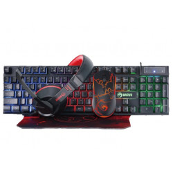 MARVO CM409 GAMING SET, ΠΛΗΚΤΡΟΛΟΓΙΟ + ΠΟΝΤΙΚΙ + MOUSEPAD + ΑΚΟΥΣΤΙΚΑ