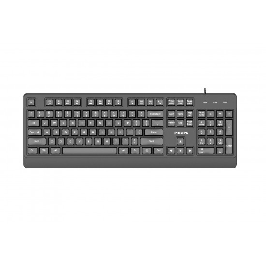 PHILIPS SPK6247 ΕΝΣΥΡΜΑΤΟ ΠΛΗΚΤΡΟΛΟΓΙΟ, ΜΑΥΡΟ