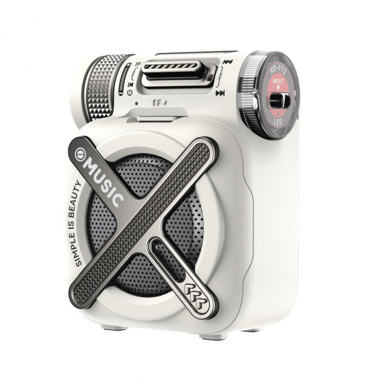 XO F72 MECHA ΦΟΡΗΤΟ ΗΧΕΙΟ BLUETOOTH, ΛΕΥΚΟ