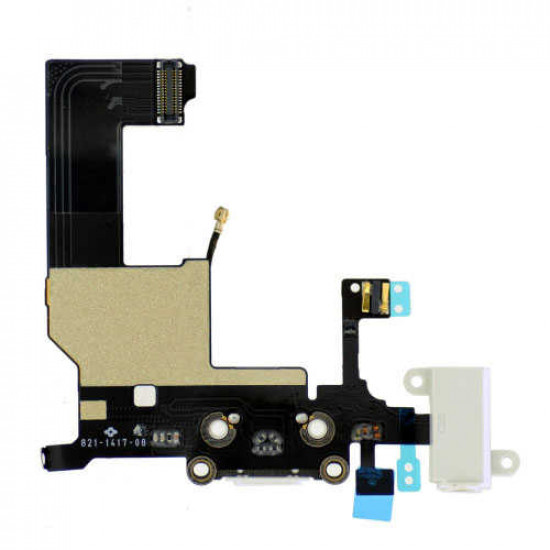 Επαφή Φόρτισης Apple iPhone 5 με Μικρόφωνο και Επαφή Ακουστικών Λευκό OEM Type A 04525