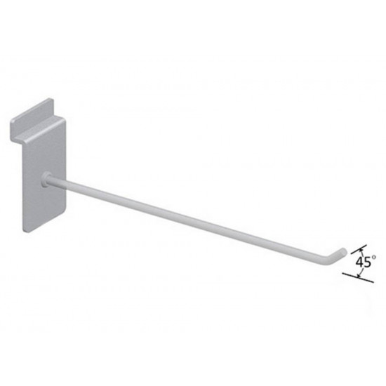 Άγκιστρο Slat Μονό 30cm, 45° 15435