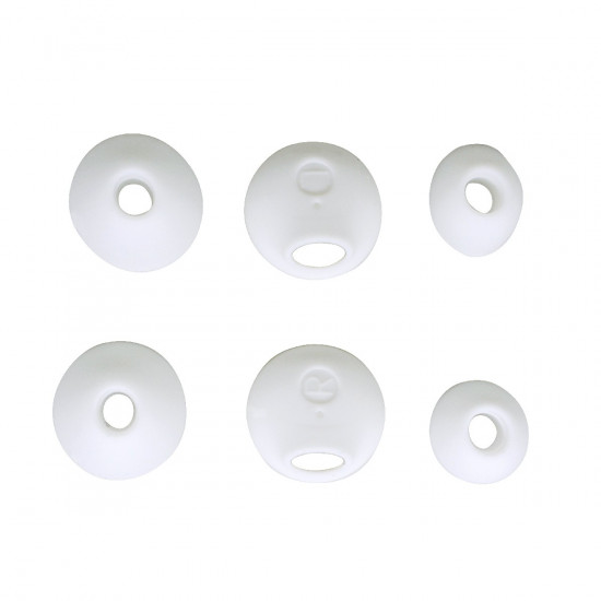 Ανταλλακτικά Earbuds Ancus για Bluetooth και Hands Free Ακουστικά Λευκό 6τεμ. 27077