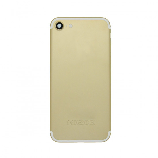 Καπάκι Μπαταρίας με Πλαίσιο για Apple iPhone 7 Χρυσαφί με Τζαμάκι Κάμερας, Θύρα SIM και Εξωτερικά Πλήκτρα OEM Type A 28872