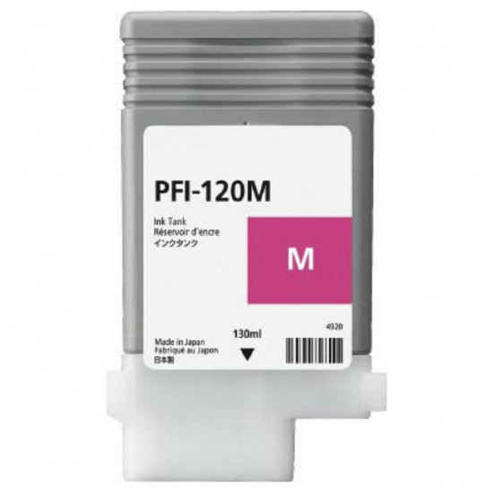 Μελάνι CANON Συμβατό PFI-120M 130ml Σελίδες:6000 Magenta για Σειρά IPF Μοντέλα TM-200, TM-205, TM-300, TM-305 34139