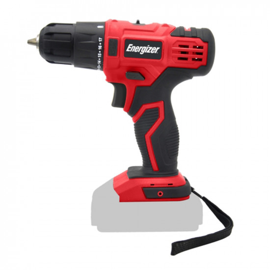 Energizer 3DR023 Τρυπάνι Cordless 20V 2 Ταχυτήτων 30Nm Ροπή Κόκκινο/Μαυρο 46862