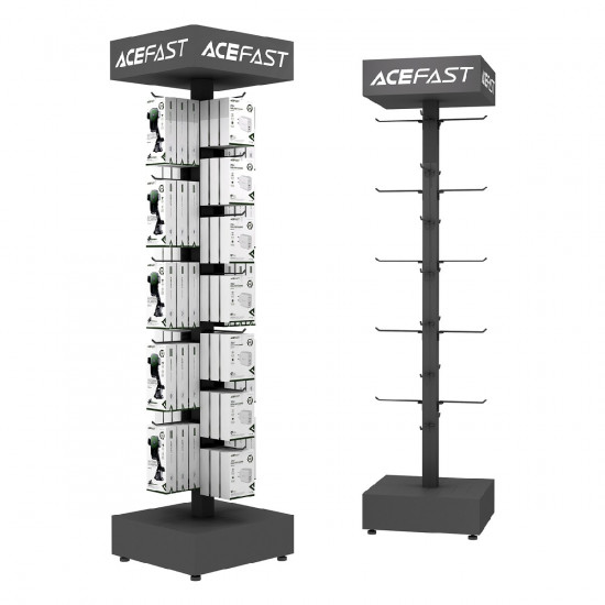 Stand Acefast Επιδαπέδιο MT01 (40 x 40 x 155 εκ.) με Θέσεις Γάντζων για 30τεμ. 37413
