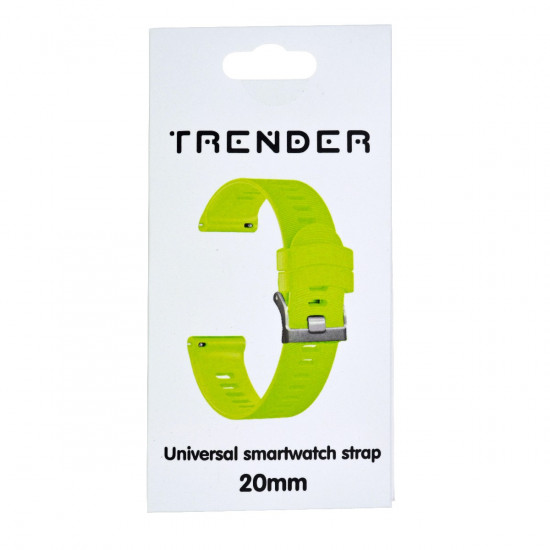 Ανταλλακτικό Λουράκι Trender TR-SL20GR Σιλικόνης 20mm Πράσινο 36202