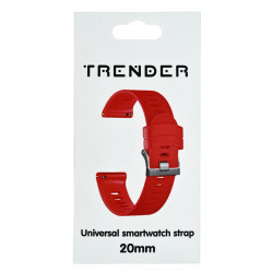Ανταλλακτικό Λουράκι Trender TR-SL20RD Σιλικόνης 20mm Κόκκινο 36205