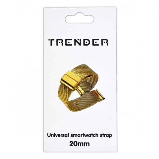 Ανταλλακτικό Λουράκι Trender TR-ST20GD Steel 20mm Χρυσό 36220