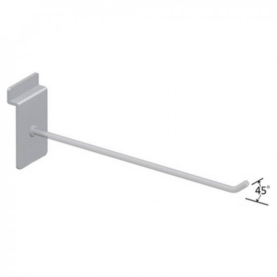 Άγκιστρο Slat Μονό 35cm, 45° 38686