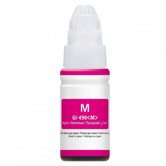 Μελάνι CANON Συμβατό GI-490 M (0665C001) 70ml Σελίδες:7000 Magenta για G1400, G2400, G3400 39248