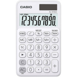 Αριθμομηχανή Dual 10 Ψηφίων LCD Display Casio SL-310UC-WE Λευκή 50968
