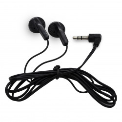 Hands Free 3.5mm Χωρίς Μικρόφωνο Κατάλληλα για Διαλέξεις και Ηχητικές Ξεναγήσεις 1.2m Μαύρα 46274