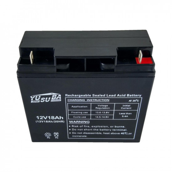 Μπαταρία Yusuba (12V 18Ah) 4.80kg 178mm x 74mm x 164mm 46745