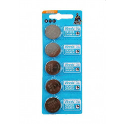 Buttoncell Vinnic CR2025 3V Τεμ. 5 με Διάτρητη Συσκευασία 27210