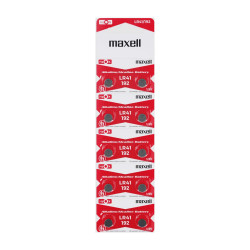 Buttoncell Maxell LR41 AG3 1.5V Τεμ. 10 με Διάτρητη Συσκευασία 50690
