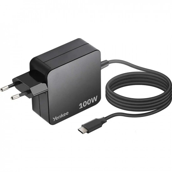 Universal Φορτιστής Yenkee YAU C100 PD100W με USB-C Καλώδιο για Smartphones / Tablets and Laptops 1.8m 49775