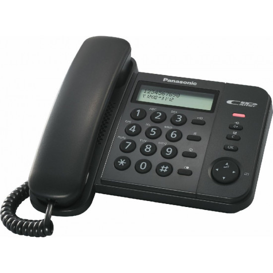 Σταθερό Ψηφιακό Τηλέφωνο Panasonic KX-TS560EX2B Μαύρο 17832
