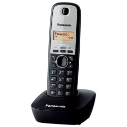 Ασύρματο Ψηφιακό Τηλέφωνο Panasonic KX-TG1611GRG Μαύρο-Ασημί με Αναγνώριση Κλήσης, Λειτουργία Αφύπνισης και Φωτιζόμενη Οθόνη 19614